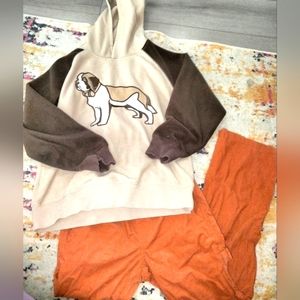 EUC Saint Bernard Low pile fleece sweatshirt Vintage Gymboree size 7-8 kids